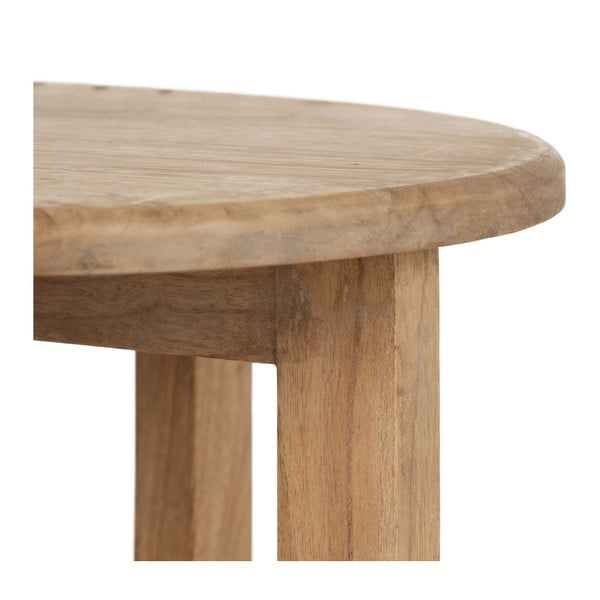 Kulatý odkládací stolek z masivu mindi ø 40 cm Dala – Ixia-image-3