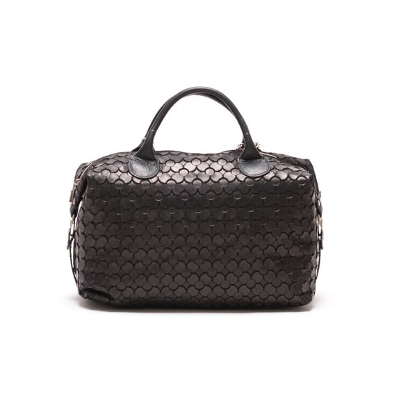 Kožená kabelka Carola, černá-image-1