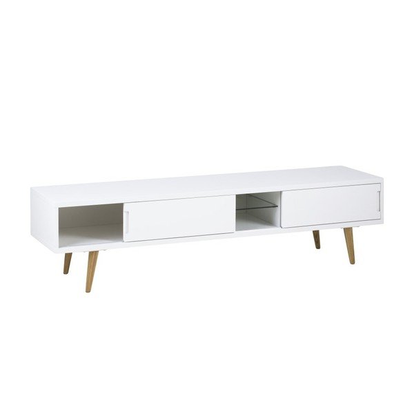 Bílý TV stolek Actona Elise, 180 x 46 cm-image-4