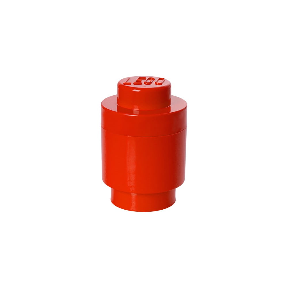 Červený úložný kulatý box LEGO®, ⌀ 12,5 cm