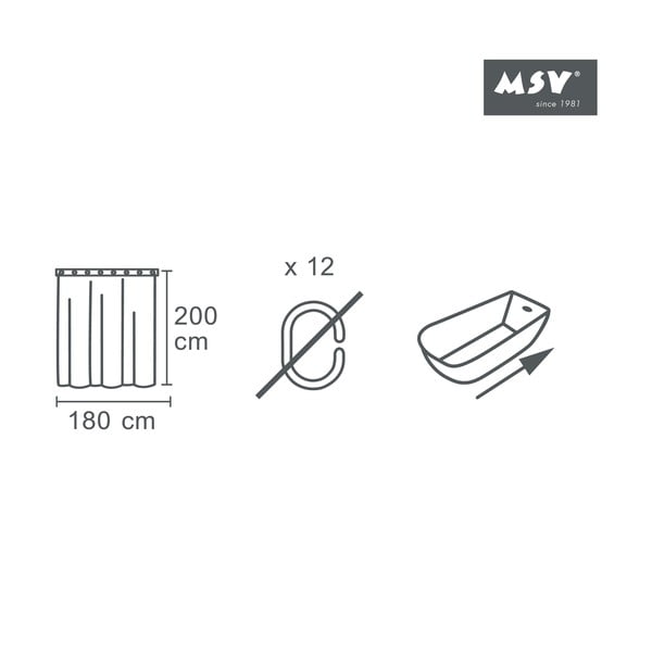 Sprchový závěs 180x200 cm – MSV-image-3