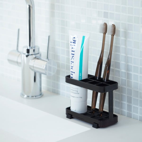 Černý stojánek na kartáčky a pastu YAMAZAKI Tower-image-1