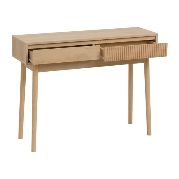 Konzolový stolek v přírodní barvě 30x100 cm Iona – Casa Selección-image-4