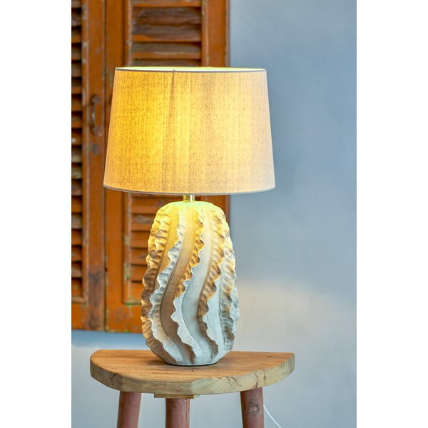 Béžová stolní lampa s textilním stínidlem (výška 64 cm) Natika – Bloomingville-image-3