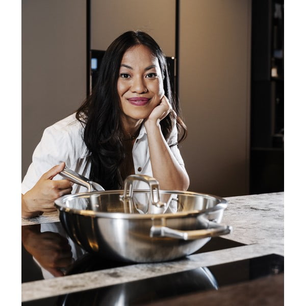 Wok nerezová pánev s poklicí ø 30 cm Chili Ta – FABINI-image-1