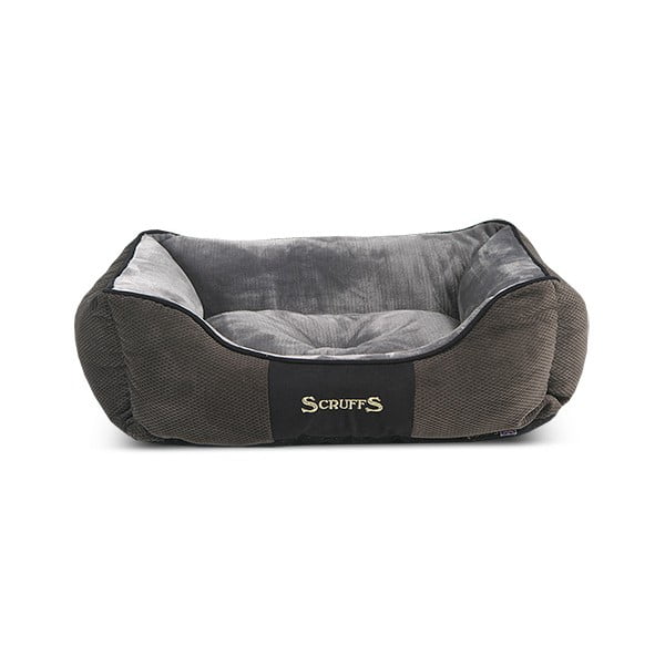Tmavě šedý plyšový pelíšek pro psa 50x60 cm Scruffs Chester M – Plaček Pet Products