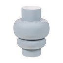 Světle šedá kovová váza (výška 27 cm) Auri – WOOOD