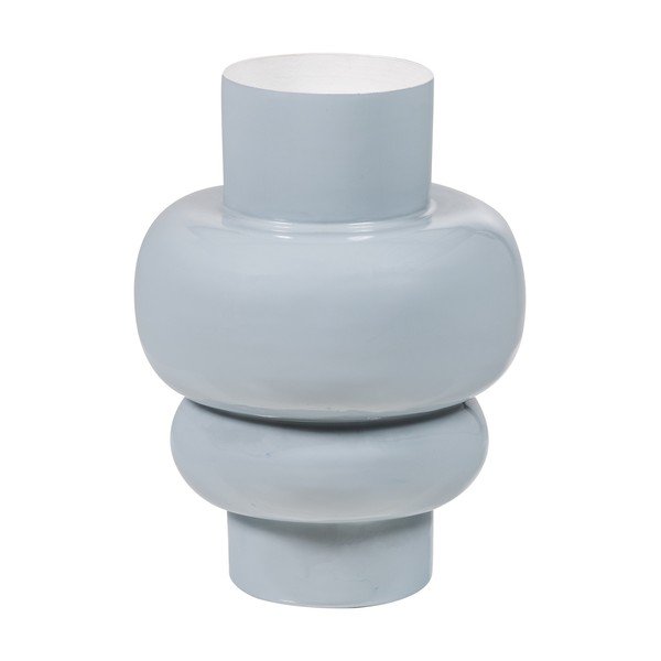 Světle šedá kovová váza (výška 27 cm) Auri – WOOOD