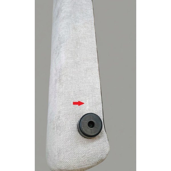 Béžová čalouněná dvoulůžková postel s úložným prostorem s roštem 180x200 cm Brody - II. jakost – Mazzini Beds-image-4