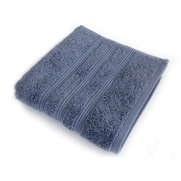Modrý ručník z česané bavlny Irya Home Classic, 30 x 50 cm