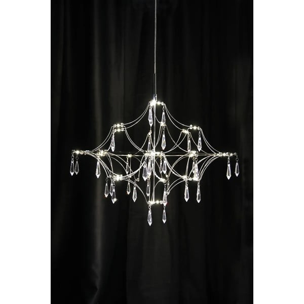 LED závěsné svítidlo ve stříbrné barvě ø 60 cm Efesos – Markslöjd-image-1