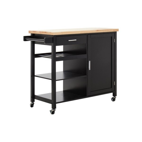 Servírovací stolek na kolečkách z kaučukového dřeva 48x105 cm Frankfurt – Premier Housewares
