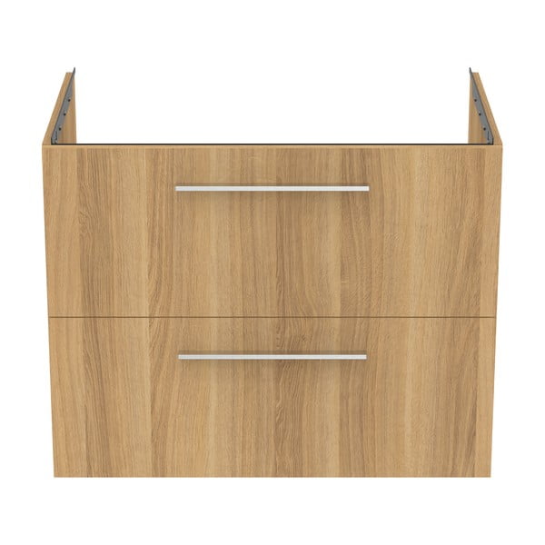 Závěsná skříňka pod umyvadlo v dekoru dubu v přírodní barvě 80x63 cm i.Life B – Ideal Standard