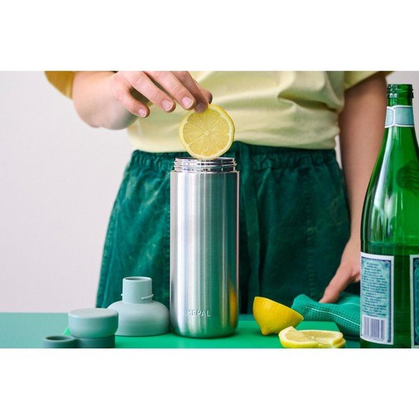 Černá/ve stříbrné barvě lahev z nerezové oceli 700 ml Vita – Mepal-image-1