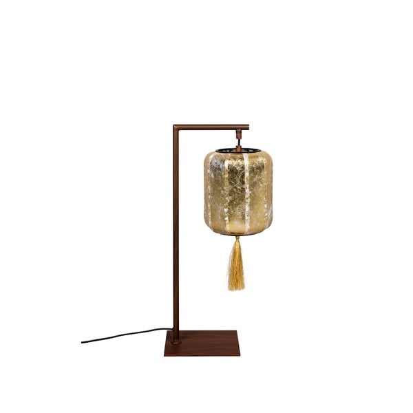 Stolní lampa v hnědo-zlaté barvě Suoni - Dutchbone
