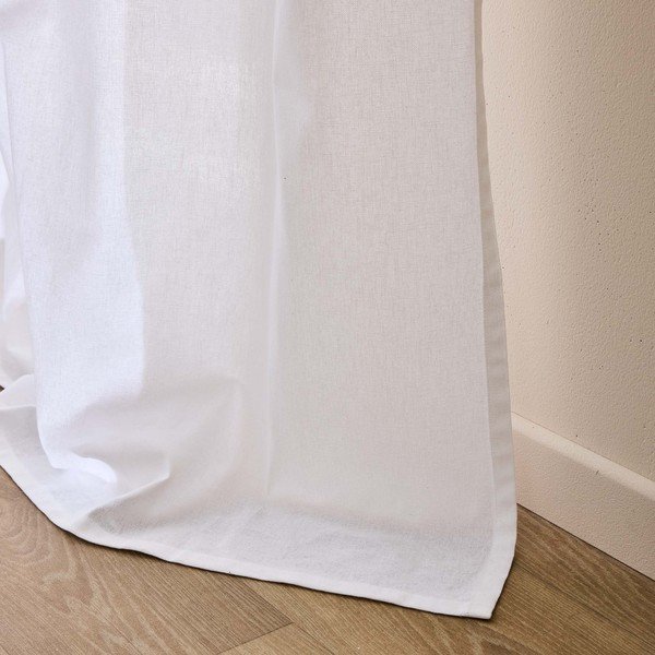 Bílý závěs s příměsí bavlny 140x240 cm Duchesse – douceur d'intérieur-image-4