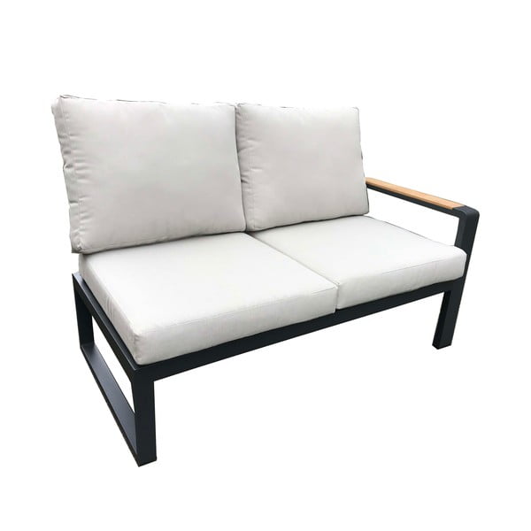 Šedý hliníkový zahradní lounge set pro 5 Rotterdam – Rojaplast-image-3