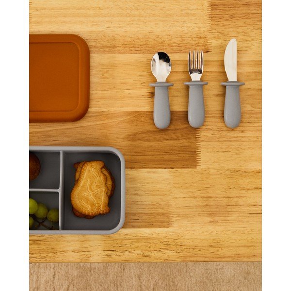 Modrý/oranžový silikonový dětský svačinový box Lili – Kave Home-image-1