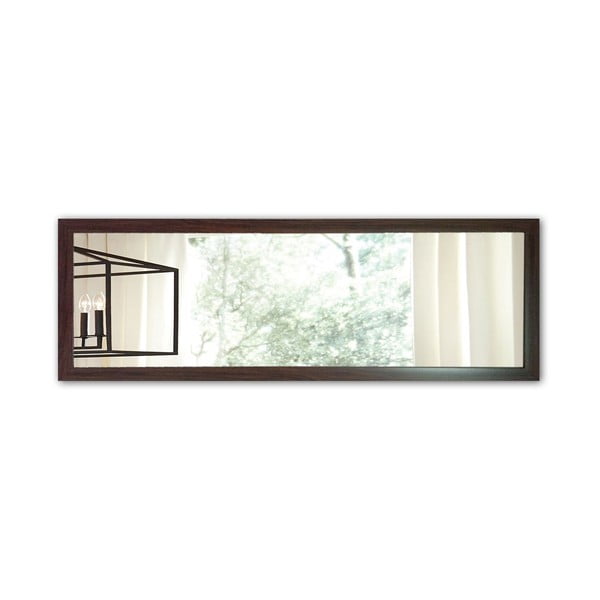 Nástěnné zrcadlo s hnědým rámem Oyo Concept, 105 x 40 cm
