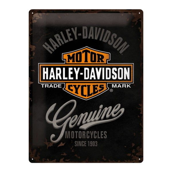 Plechová cedule Harley Davidson Motor, 30x40 cm