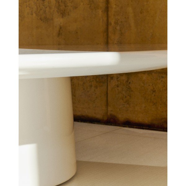 Betonový kulatý zahradní konferenční stolek ø 110 cm Albanella – Kave Home-image-4