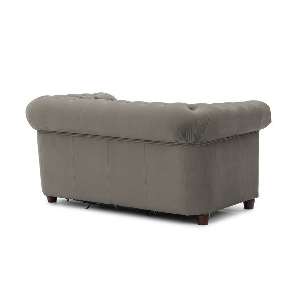 Šedá sametová rozkládací pohovka 148 cm York Blik – Ropez-image-3