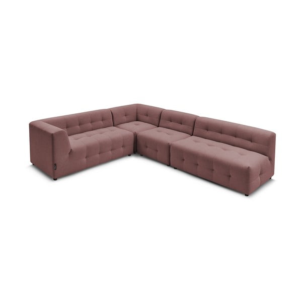 Tmavě růžová rohová pohovka (levý roh) Kleber - Bobochic Paris-image-3