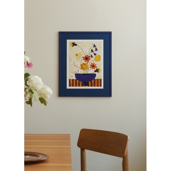 Plakát 30x40 cm Colourful Bunch in Blue Vase – Frankie Penwill – The Poster Club-image-1