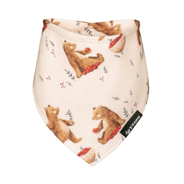 Béžový mušelínový slinták Very beary – T-TOMI