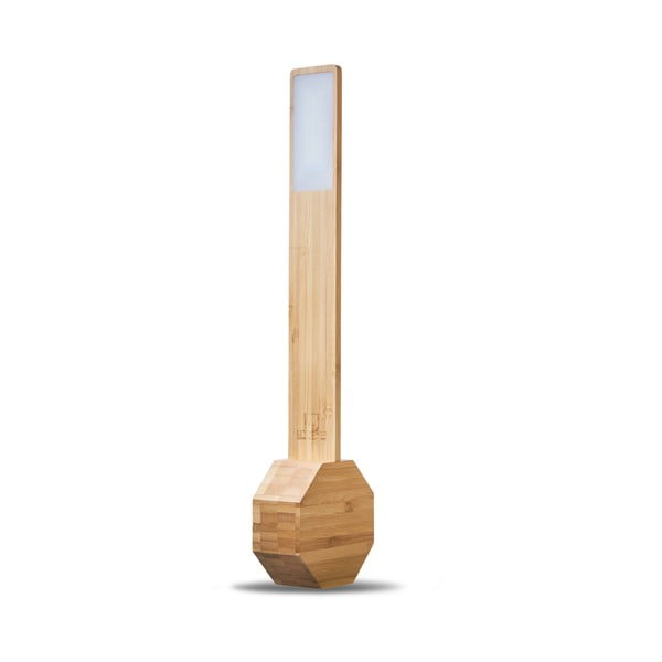 Bambusová LED stolní lampa v přírodní barvě (výška 39,5 cm) Octagon One – Gingko