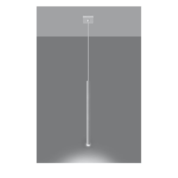 Bílé závěsné svítidlo Sollux Fideus Single-image-3