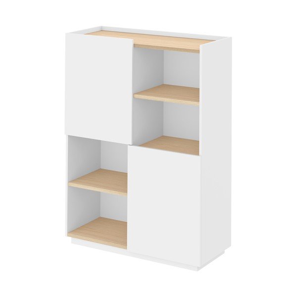 Bílá matná knihovna 100x147 cm Nina - TemaHome-image-2