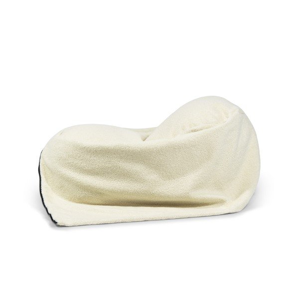 Krémový dětský sedací vak z textilie bouclé Cocoon 80 – SLOWDOWN-image-4