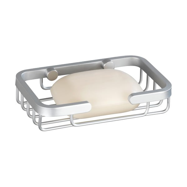 Nástěnná mýdlenka ve stříbrné barvě Wenko Gomo-image-3