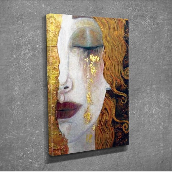 Nástěnná reprodukce na plátně Gustav Klimt Golden Tears, 30 x 40 cm-image-1