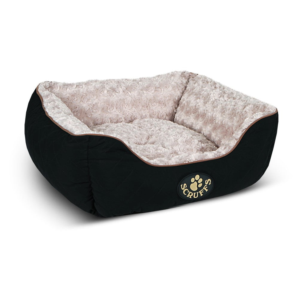 Černý plyšový pelíšek pro psa 50x60 cm Scruffs Wilton M – Plaček Pet Products