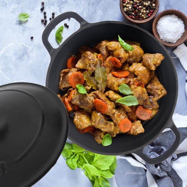 Litinový hrnec s pokličkou na indukci 5,2 l LITINA SMALT – Orion-image-1