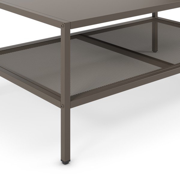 Šedý kovový konferenční stolek 60x100 cm Fayna – Marckeric-image-3