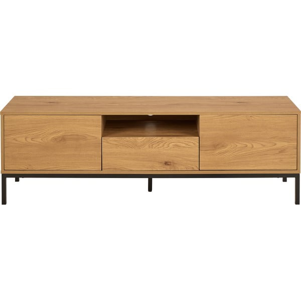 TV stolek v dekoru dubu v přírodní barvě 140x45x40 cm Seaford – Actona
