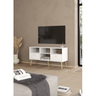 Bílý TV stolek 117x61 cm Bodo – Tvilum