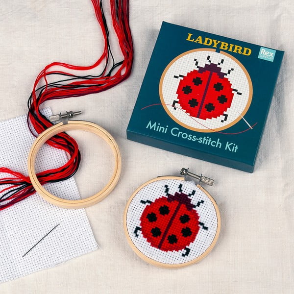 Kreativní sada Cross-stitch Kit Ladybird – Rex London-image-1