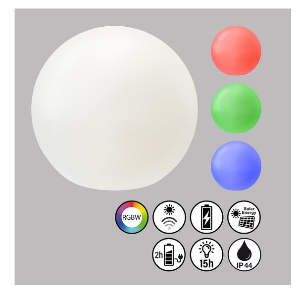 LED solární venkovní svítidlo ø 18 cm Busso – Fischer & Honsel-image-2