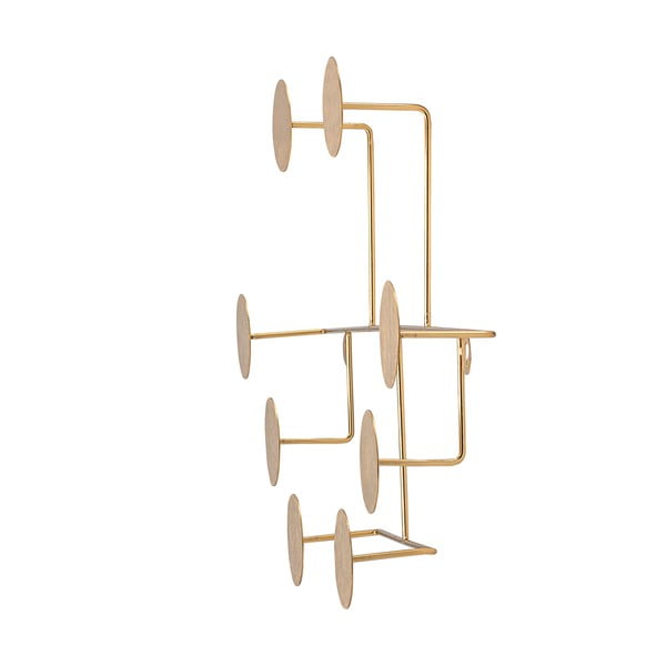 Kovový nástěnný věšák ve zlaté barvě Fia - Bloomingville-image-2