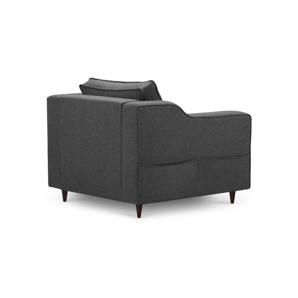 Antracitové křeslo Mazzini Sofas Narcisse-image-1