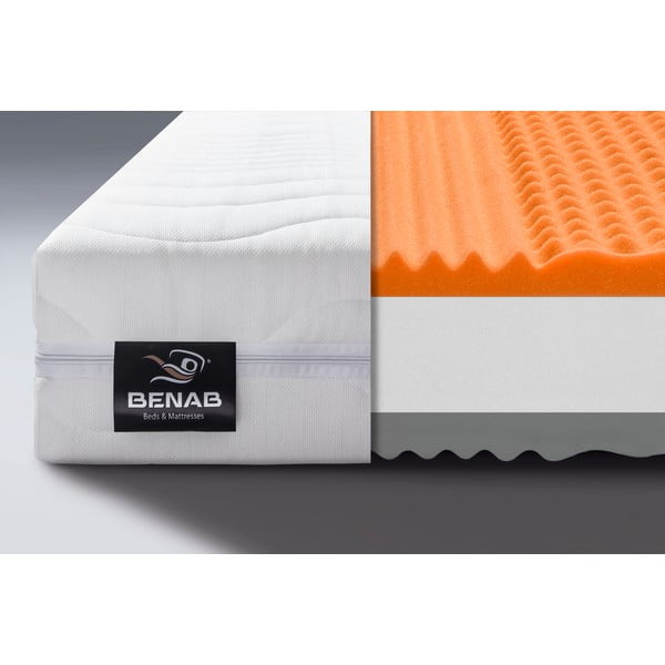 Tvrdá/středně tvrdá pěnová oboustranná matrace 90x200 cm Dreamy Balance – BENAB-image-1