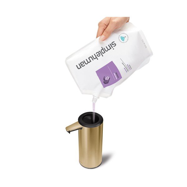 Dávkovač mýdla z nerezové oceli ve zlaté barvě 266 ml - simplehuman-image-1