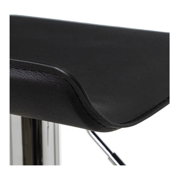 Černé čalouněné barové stoličky v sadě 2 ks s nastavitelnou výškou (výška sedáku 63 cm) – Casa Selección-image-2