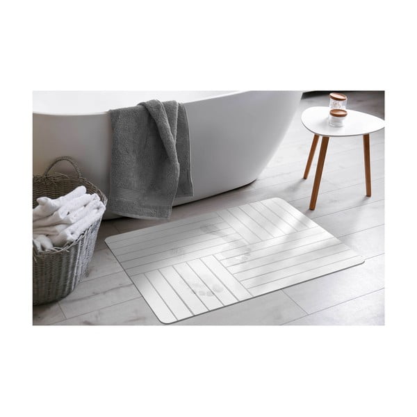 Bílá koupelnová předložka 50x70 cm Malta – douceur d'intérieur-image-1