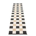 Černo-krémový vnitřní a venkovní běhoun 70x300 cm Pix Black Vanilla – Pappelina