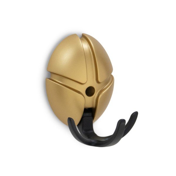 Černý/ve zlaté barvě nástěnný plastový háček Tick – Spinder Design-image-2